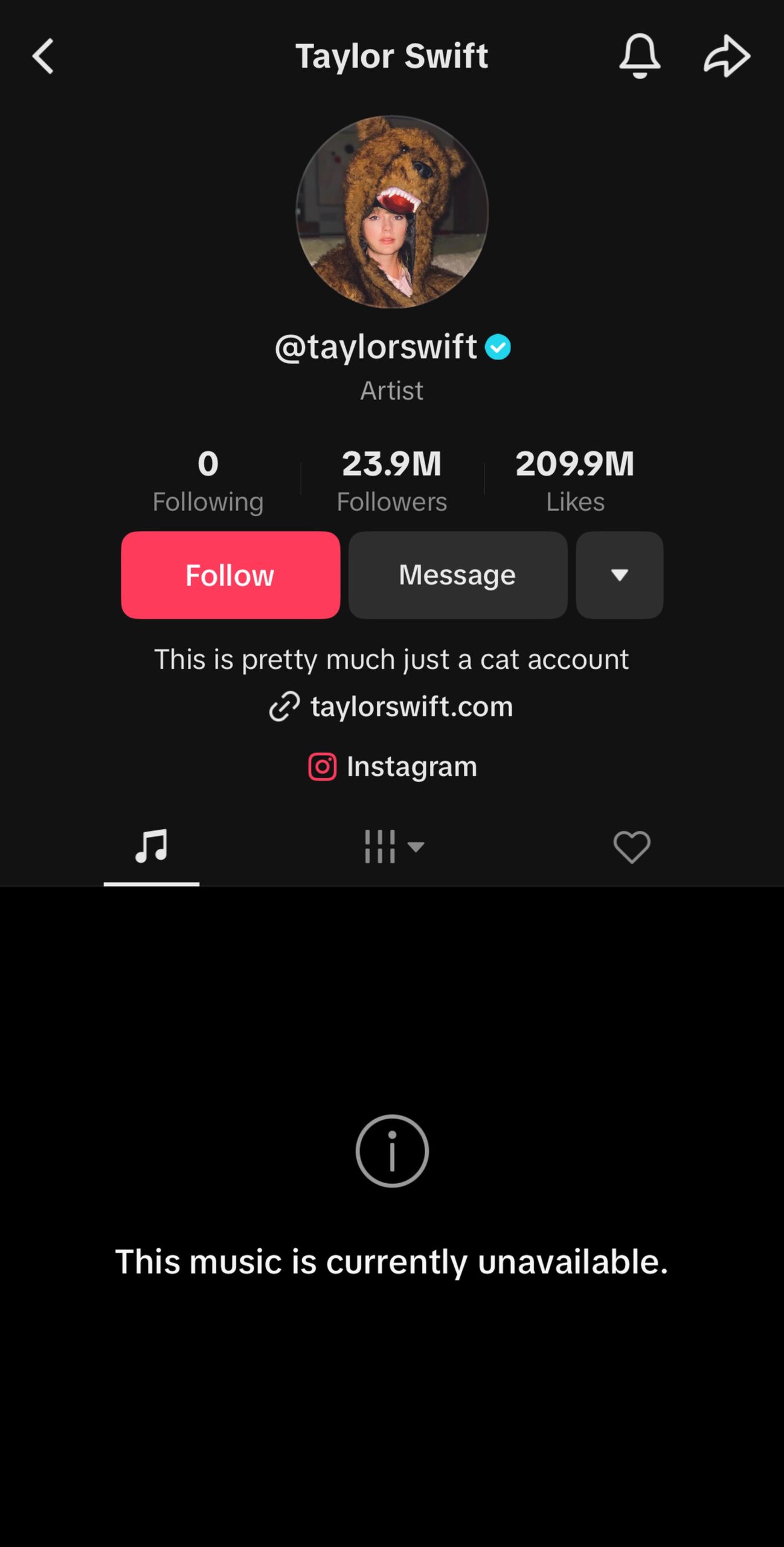 TikTok Тейлор Свіфт