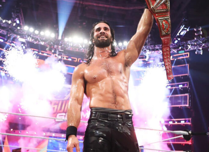 Американський реслер Сет Роллінс на WrestleMania