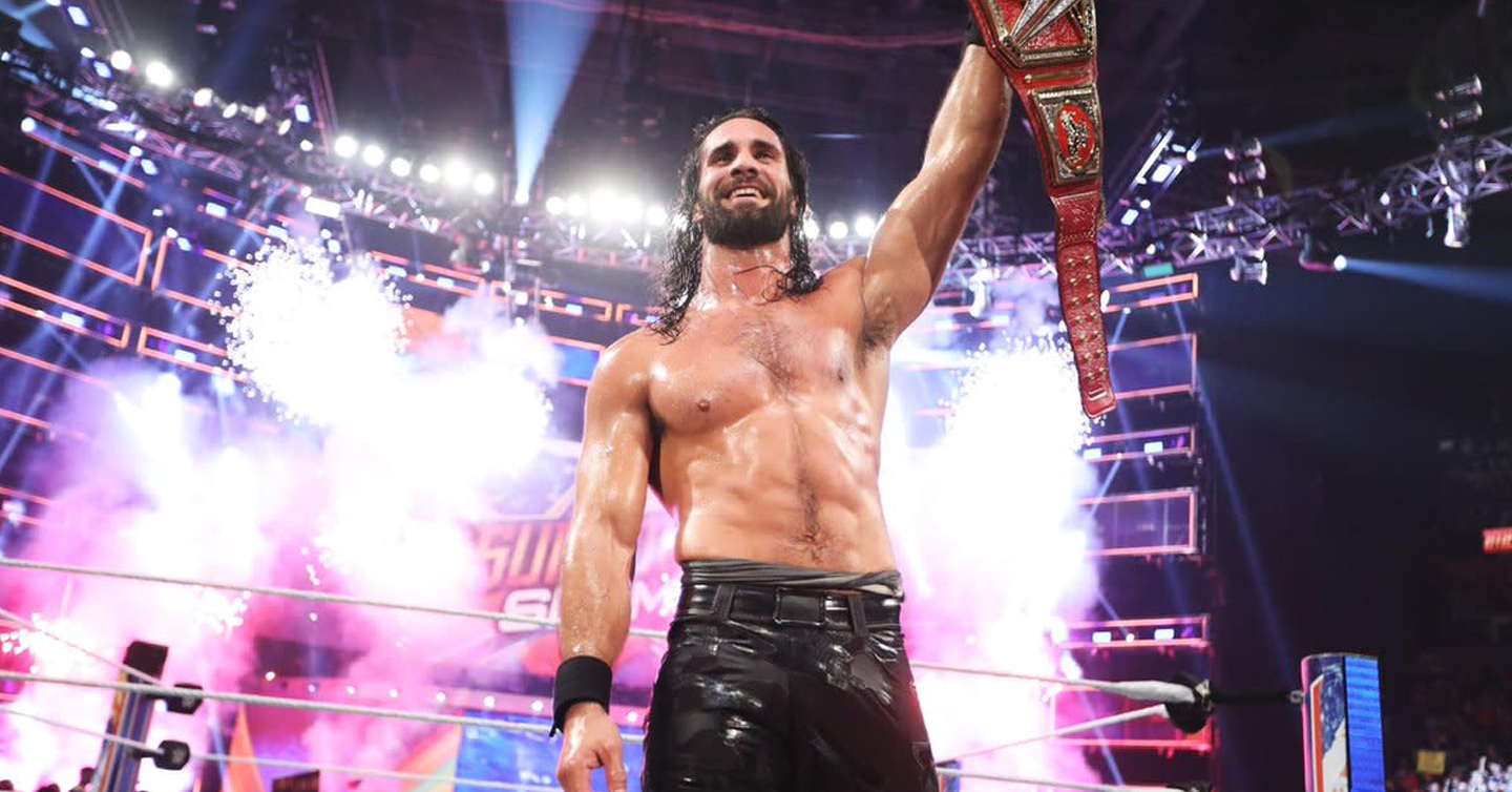 Американський реслер Сет Роллінс на WrestleMania