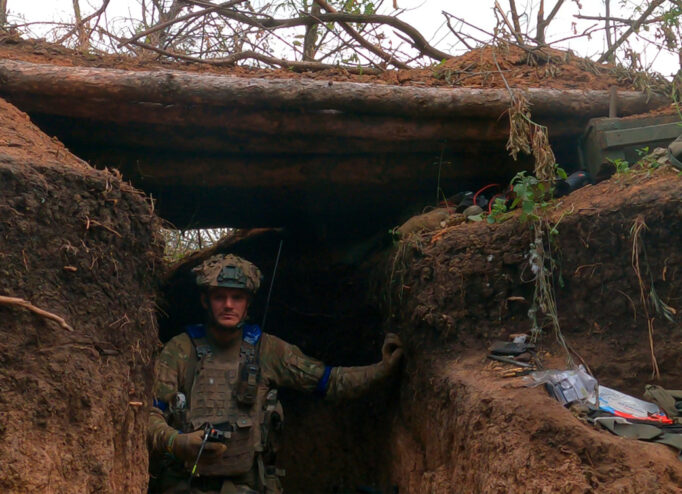 Олег Сенцов на фронті