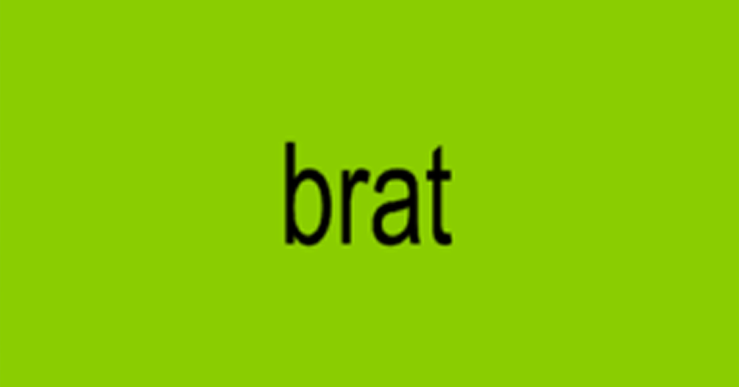 Обкладинка альбому Brat Charli XCX