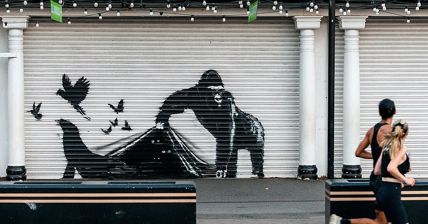 Одна з нових зоотропічних робіт Banksy