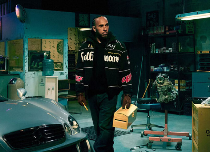 Льюїс Гамільтон в кампейні колекції GOLF WANG та +44
