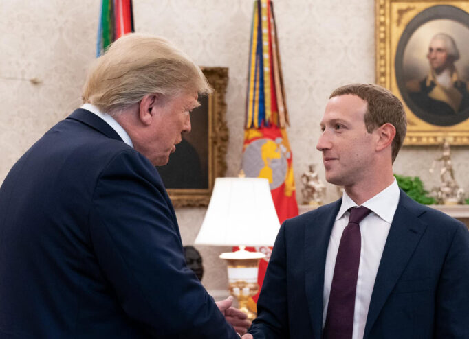 Дональд Трамп та Марк Цукерберг