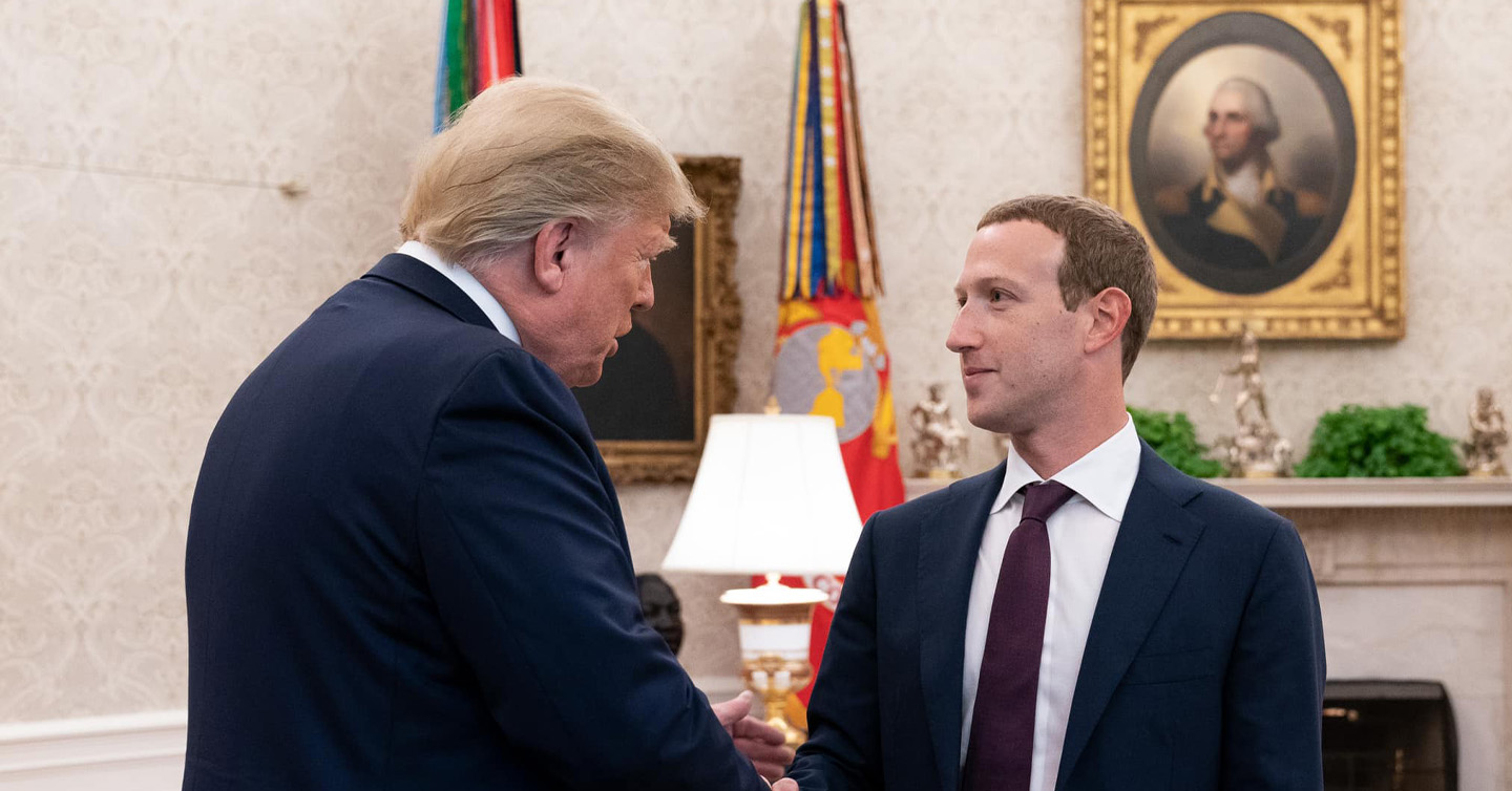 Дональд Трамп та Марк Цукерберг