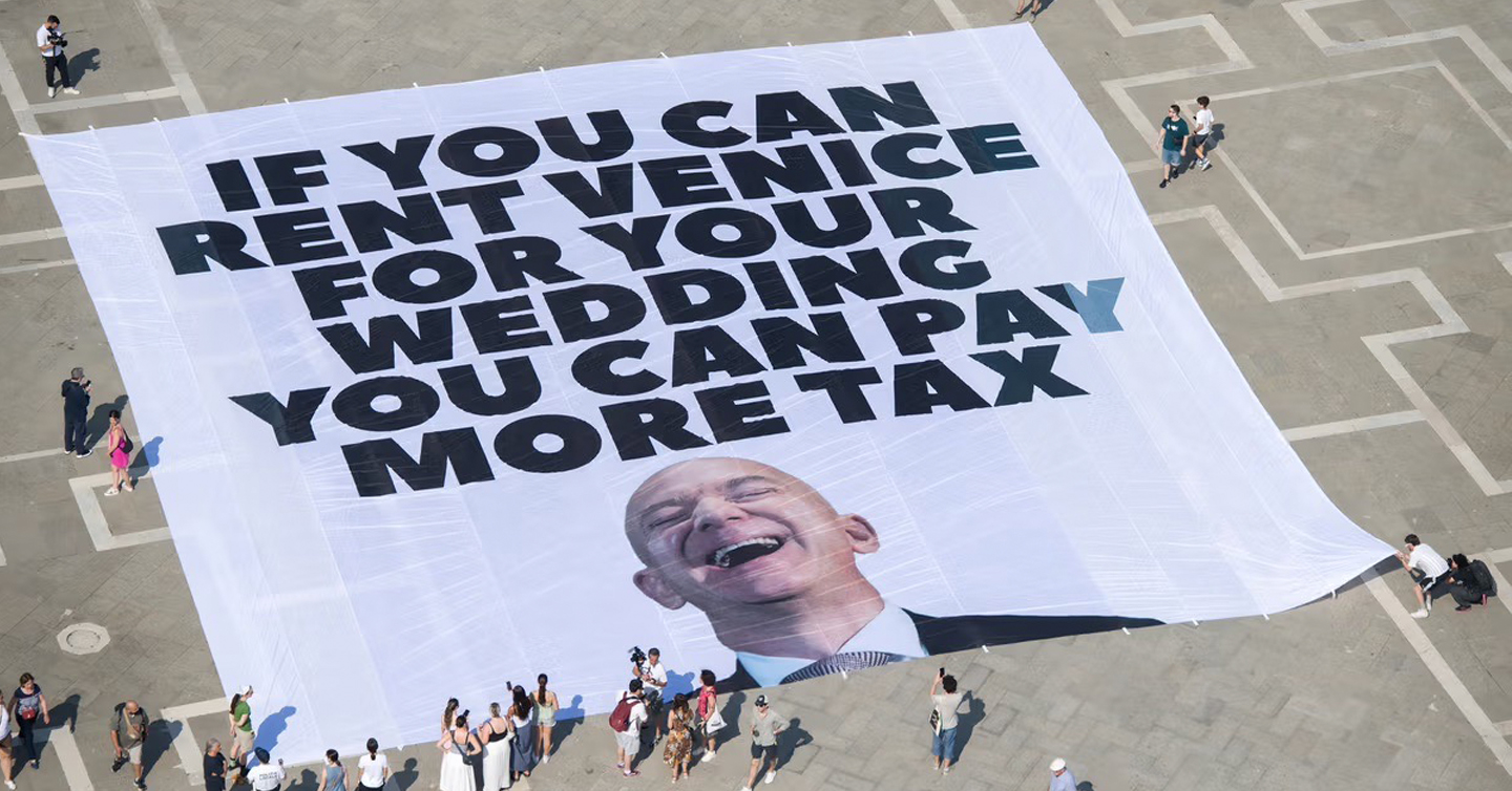 Проти весілля Джеффа Безоса у Венеції протестують