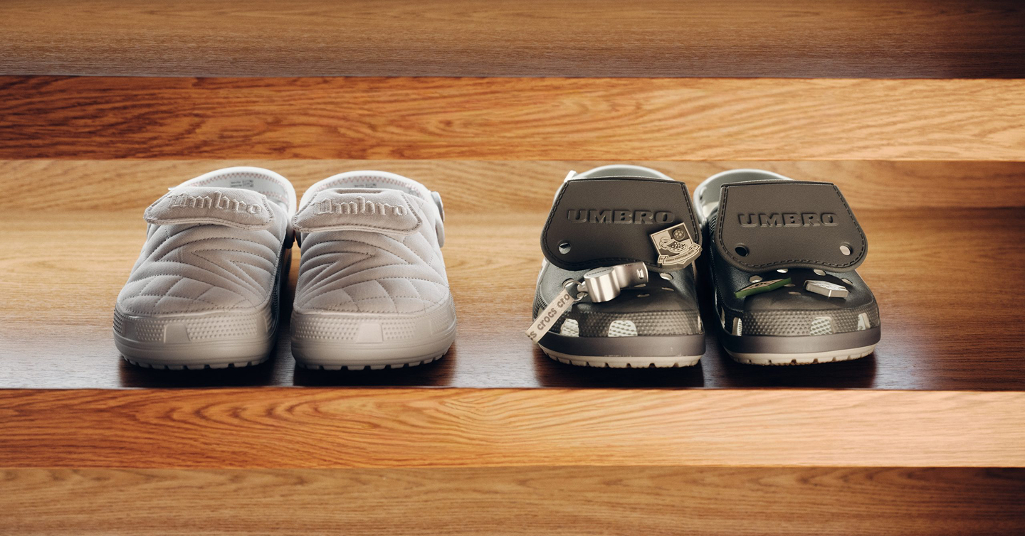 Umbro Crocs колаборація