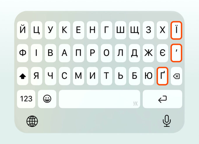 нова українська клавіатура iOS